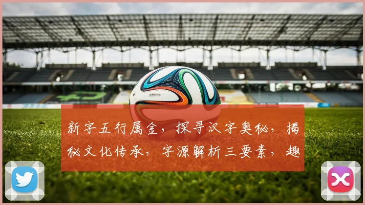 新字五行属金，探寻汉字奥秘，揭秘文化传承，字源解析三要素，趣味汉字知识分享